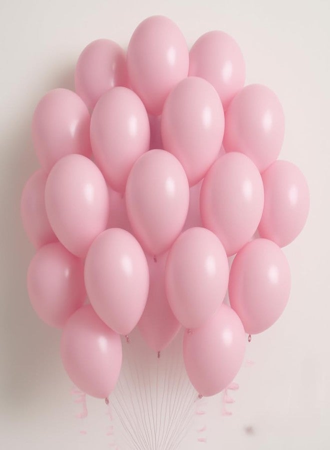 Flyloons مجموعة بالونات فلاي لونز الوردية الباستيلية، عبوة من 50 بالونًا، مثالية لتزيين حفلات أعياد الميلاد، كما أنها مناسبة لحفلات استقبال المولود الجديد، والذكرى السنوية، وحفلات الزفاف، والاحتفالات، والحفلات. - Image 1